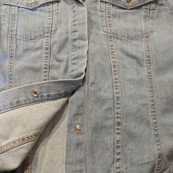 Lone Star, Juniors Sz Med, Lt Weight Cotton Denim Jacket, Snap Front, NWTs - Picture 14 of 15